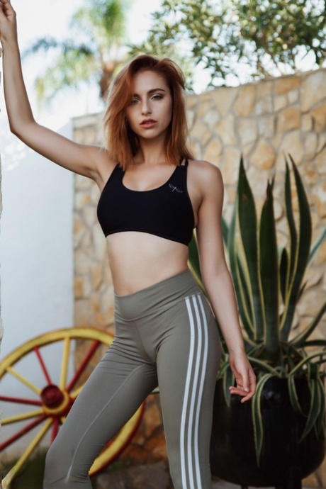 Rothaarige Yogahosen xxx perfekte galerien