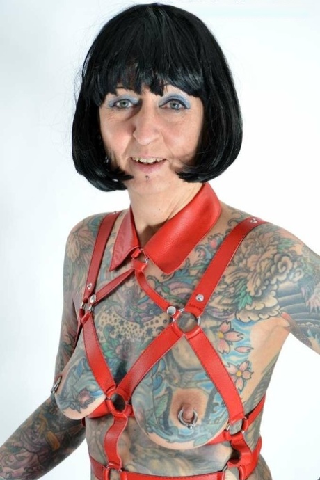 leren lingerie sekspornografisch verzameling