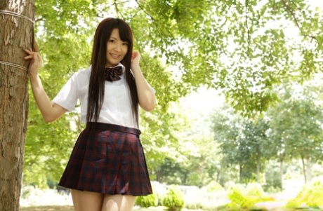 japansk skolflicka vuxen perfekt foton