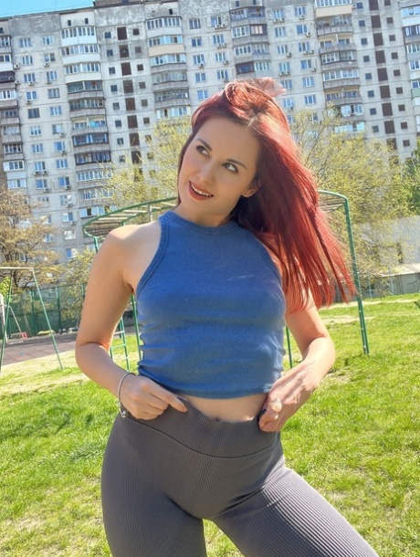 redhead yoga pants art naked pics
