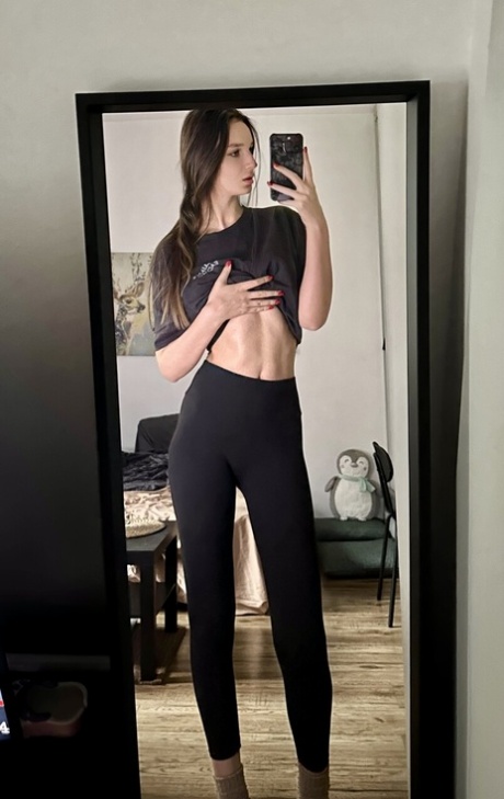 selfie casera hermosa adulta foto