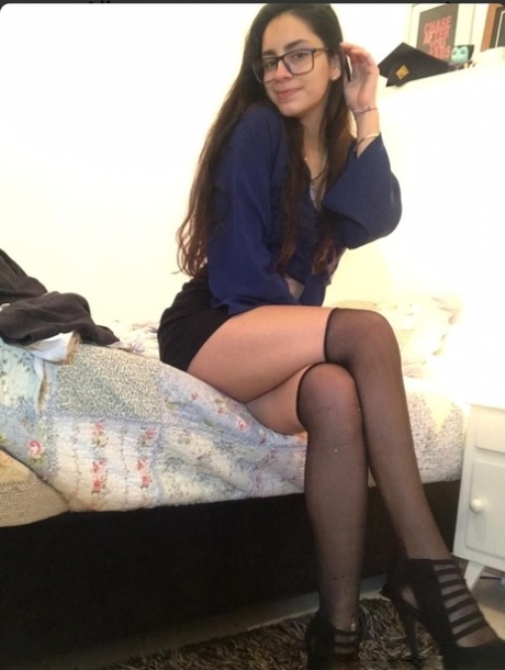brunette glasses pornographic gallery