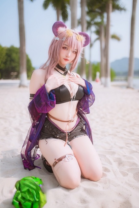 pink hair beautiful porn image