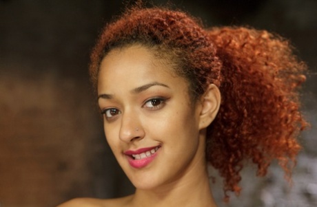 redhead ebony beautiful photo