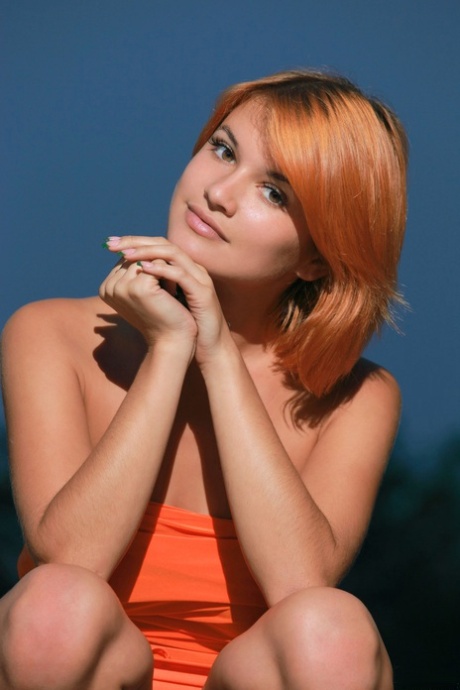 redhead outdoor hot xxx image