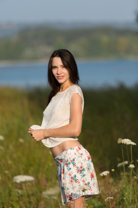 Meadow nude model images