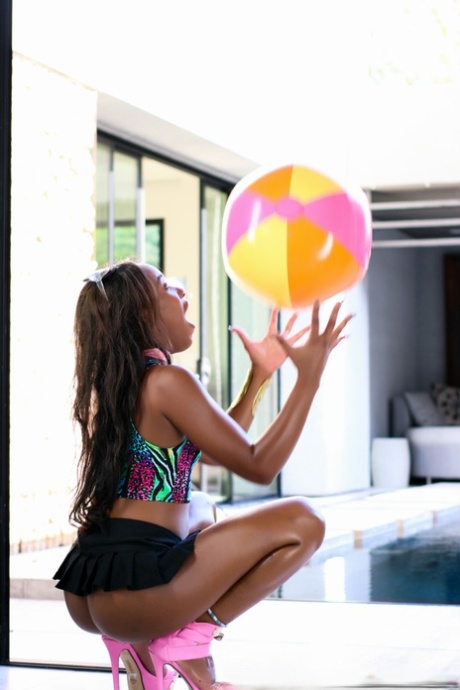ebony pool porno image