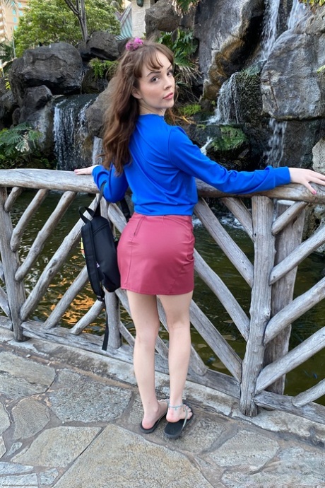 bent over skirt porn image