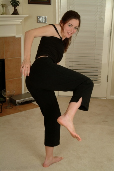 adolescente fitness hd bonita archivo