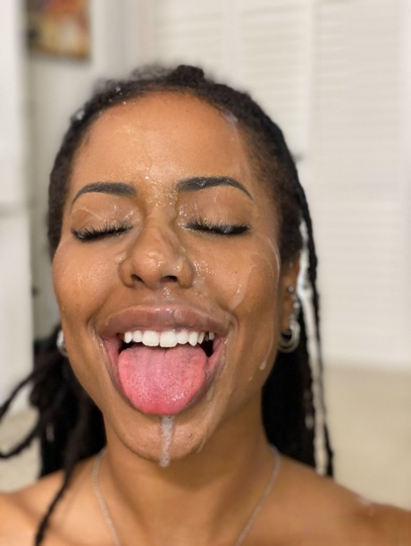 ebony facial nude image