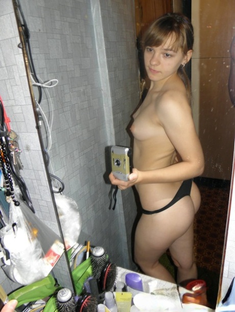 blondýnka selfie krásná exkluzivita snímky