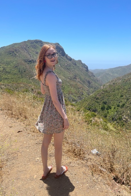 redhead glasses nude img