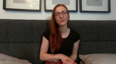 redhead glasses naked pics