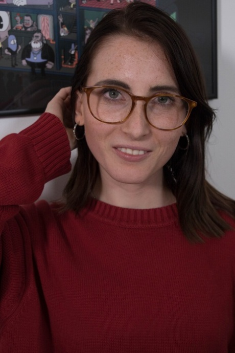 sexig nörd naken pornografisk bild